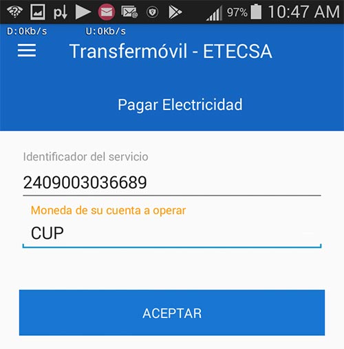 portal ciudadano transfermovil pagar electricidad