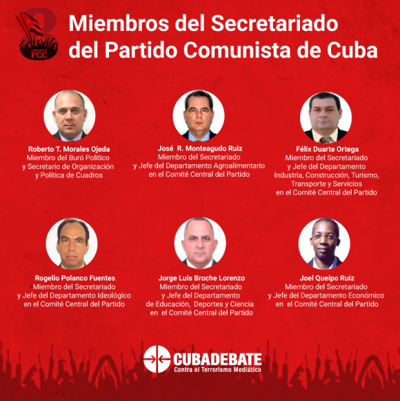portal ciudadano miembros secretariado pcc cuba